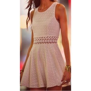 Free People Ivory Lace Crochet Dress
